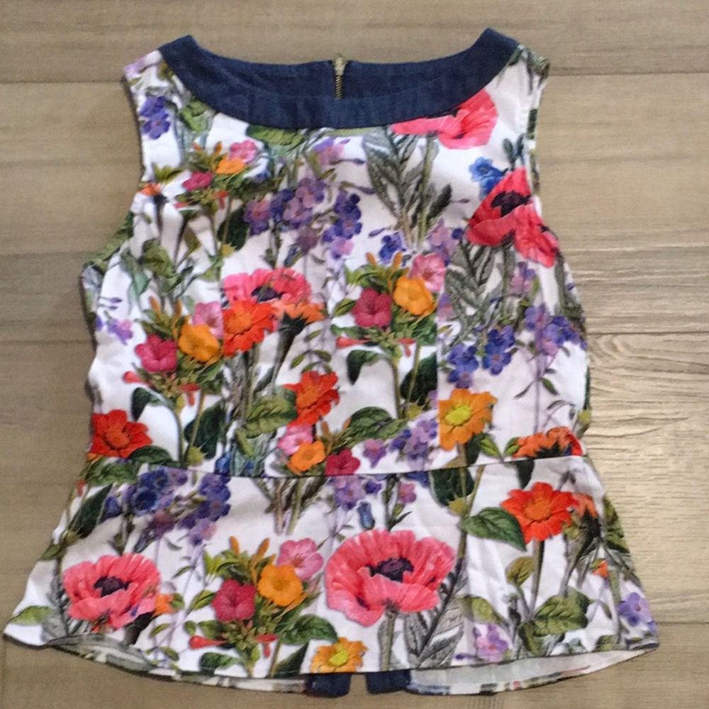 Kelly & Diane Peplum Top Size 6